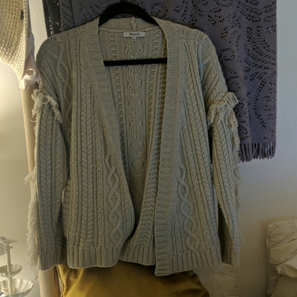 Beig wool cardigan